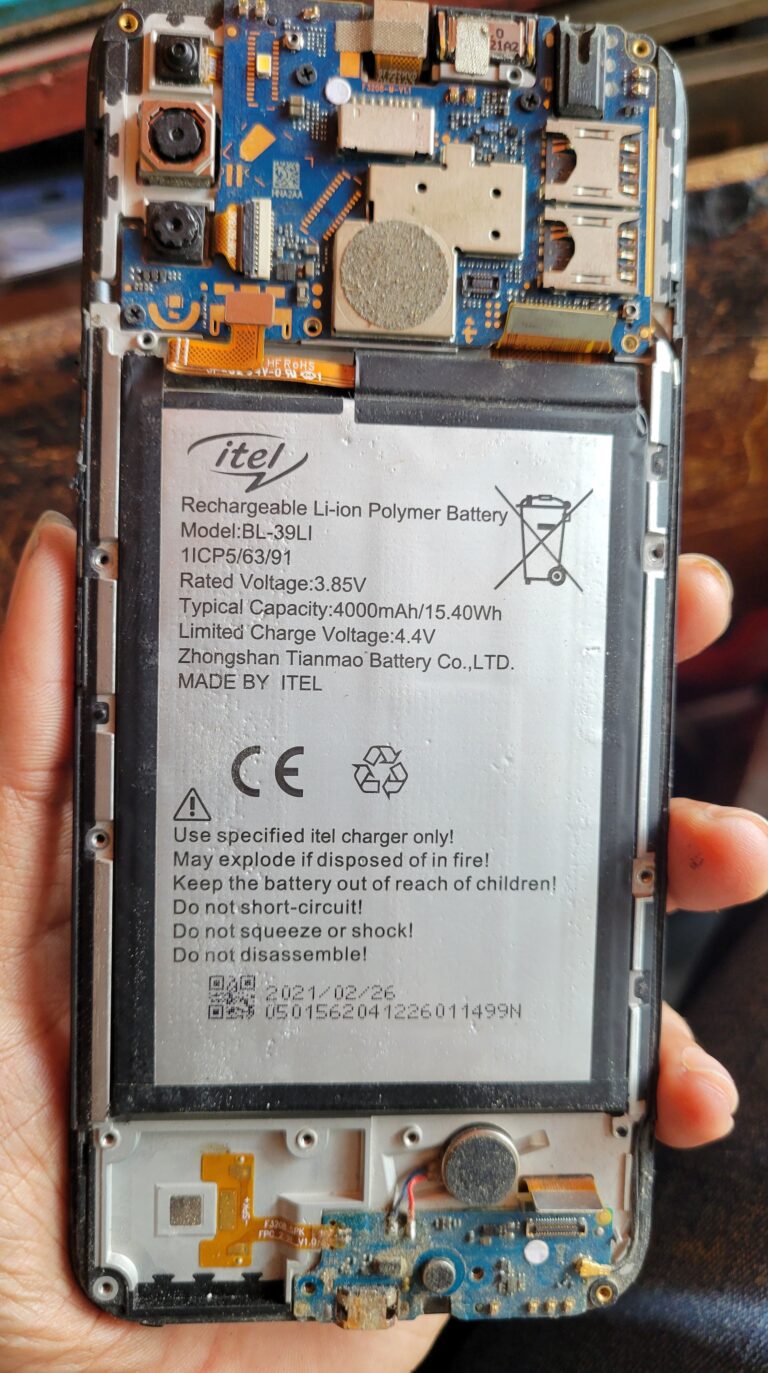 Itel Vision 1 pro Battery Model