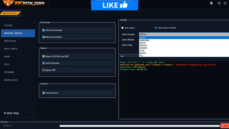 TF MTK Tool Latest Version Free Download | MediaTek Bootloader & FRP Bypass Tool